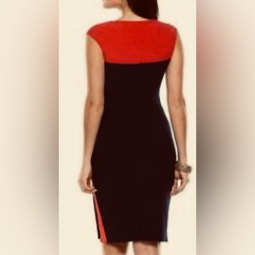 Ralph Lauren Asymmetrical Dress in  Black and Red